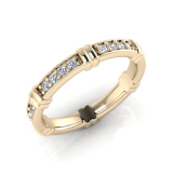 Pave And Bar Eternity Ring