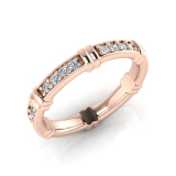 Pave And Bar Eternity Ring