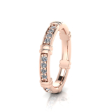 Pave And Bar Eternity Ring