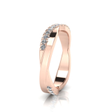 Infinity Scallop Set Eternity Ring