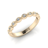 Claw Set Round Stones In Marquise Shape&nbsp;| Half Round Shank