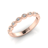 Claw Set Round Stones In Marquise Shape&nbsp;| Half Round Shank