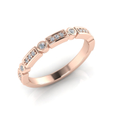 Rectangular Shape Claw Set Rounds And Round Bezel Set | Half Round Shank 