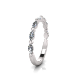 Claw Set Marquise Eternity | Half Round Shank 