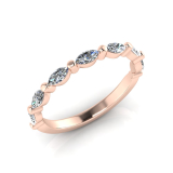 Claw Set Marquise Eternity | Half Round Shank 