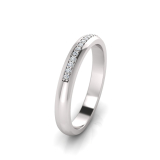 Pave Set Wedding Ring Matching Band To J0582