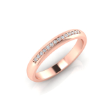 Pave Set Wedding Ring Matching Band To J0582