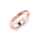 Pave Set Wedding Ring Matching Band To J0582