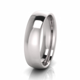 Low Half Round Men's Ring