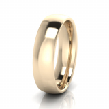 Low Half Round Men's Ring