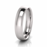 High Half Round Men's Ring