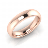 High Half Round Men's Ring