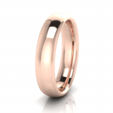 High Half Round Men's Ring