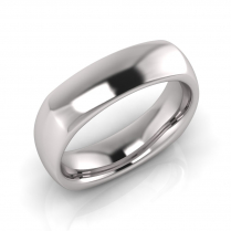Half Round Square Men's Ring
