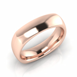 Half Round Square Men's Ring