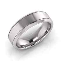 Bevelled Edge Men's Ring