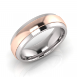 Half Round Sleeve Men's Ring