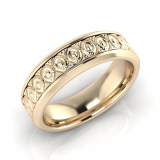 Bevelled Edge Tribal Sleeve Men's Ring