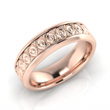 Bevelled Edge Tribal Sleeve Men's Ring