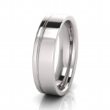 Flat Two Tone Men&rsquo;s Ring