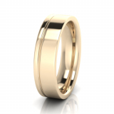 Flat Two Tone Men&rsquo;s Ring
