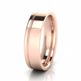 Flat Two Tone Men&rsquo;s Ring