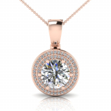 Round Claw Double Halo Pave Set Enhancer