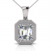 Emerald Claw Double Halo Pave Set Enhancer