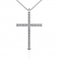 Claw Set Cross Pendant