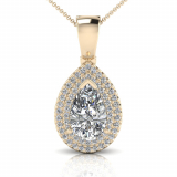 Pear Claw Set And Double Halo Scallop Set Enhancer