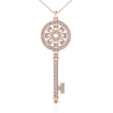 Floral Key Pendant