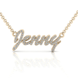 Order Jenny or Request Custom Diamond Name Pendant