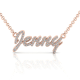 Order Jenny or Request Custom Diamond Name Pendant