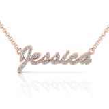 Order Jessica or Request Custom Diamond Name Pendant