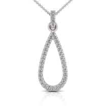 Diamond Pear Shape Pendant