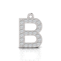Claw Set Letter Pendant = Initial B