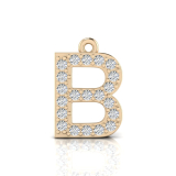 Claw Set Letter Pendant = Initial B