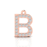 Claw Set Letter Pendant = Initial B