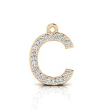 Claw Set Letter Pendant&nbsp;= Initial C