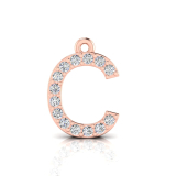 Claw Set Letter Pendant&nbsp;= Initial C