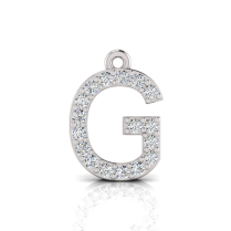 Claw Set Letter Pendant = Initial G