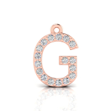 Claw Set Letter Pendant = Initial G