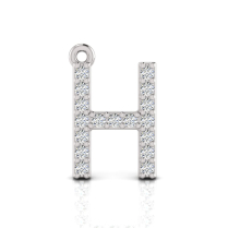 Claw Set Letter Pendant&nbsp;= Initial H