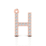 Claw Set Letter Pendant&nbsp;= Initial H