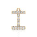 Claw Set Letter Pendant&nbsp;= Initial I