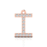 Claw Set Letter Pendant&nbsp;= Initial I