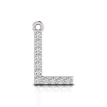 Claw Set Letter Pendant&nbsp;= Initial L