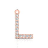 Claw Set Letter Pendant&nbsp;= Initial L