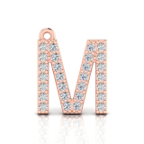 Claw Set Letter Pendant&nbsp;= Initial M