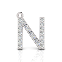 Claw Set Letter Pendant&nbsp;= Initial N